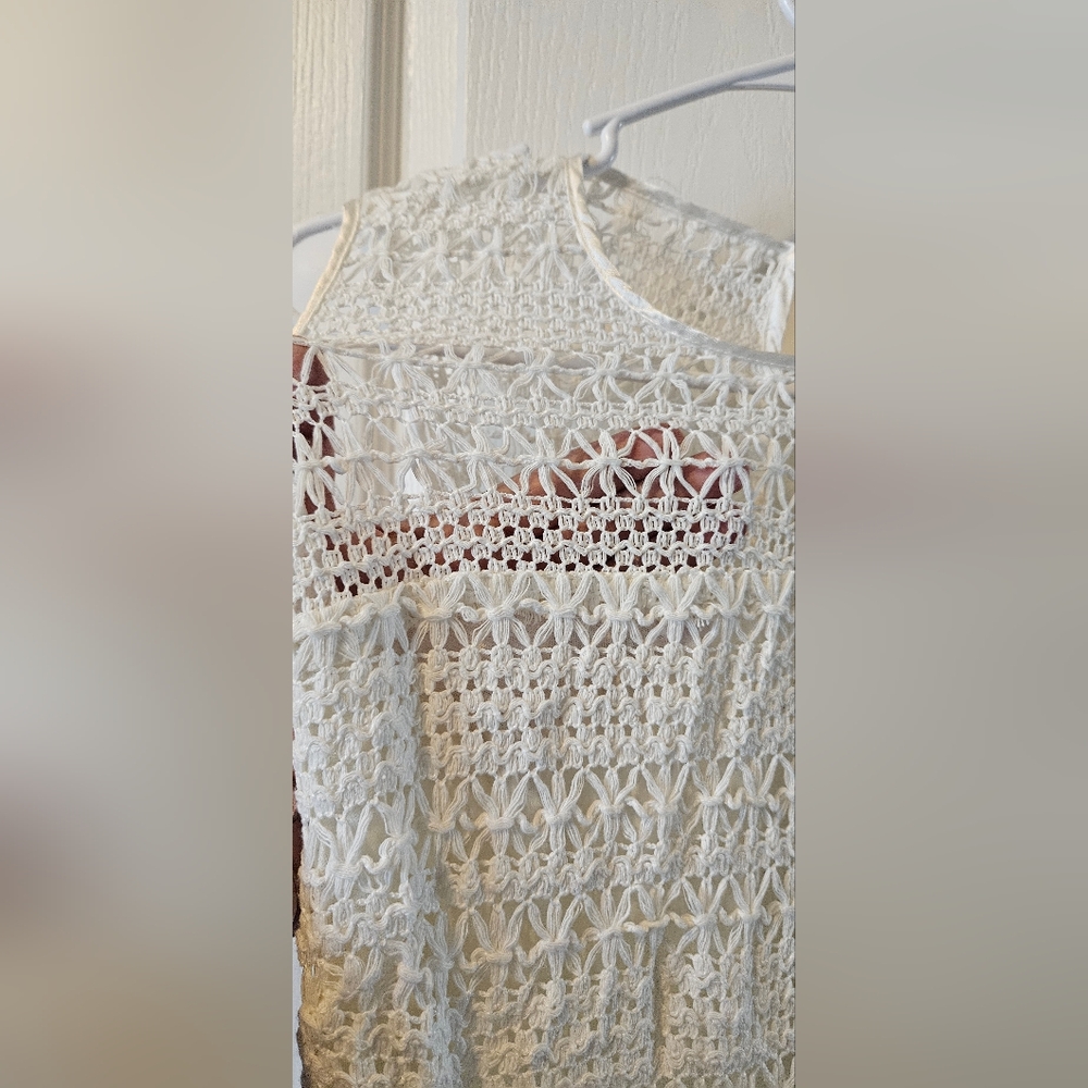 Womens white summer dress size 4 - Picture 3 of 6
